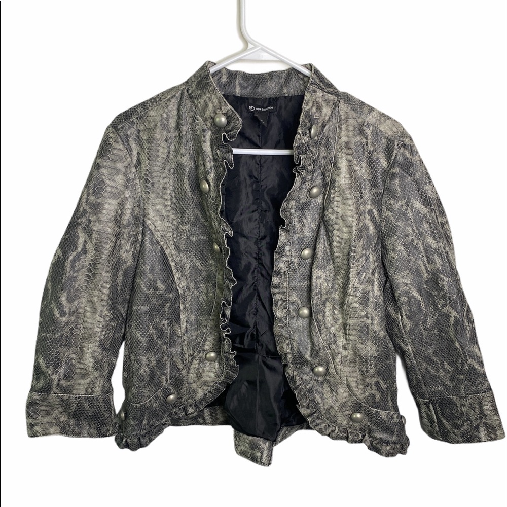 Faux Snakeskin Jacket/Blazer